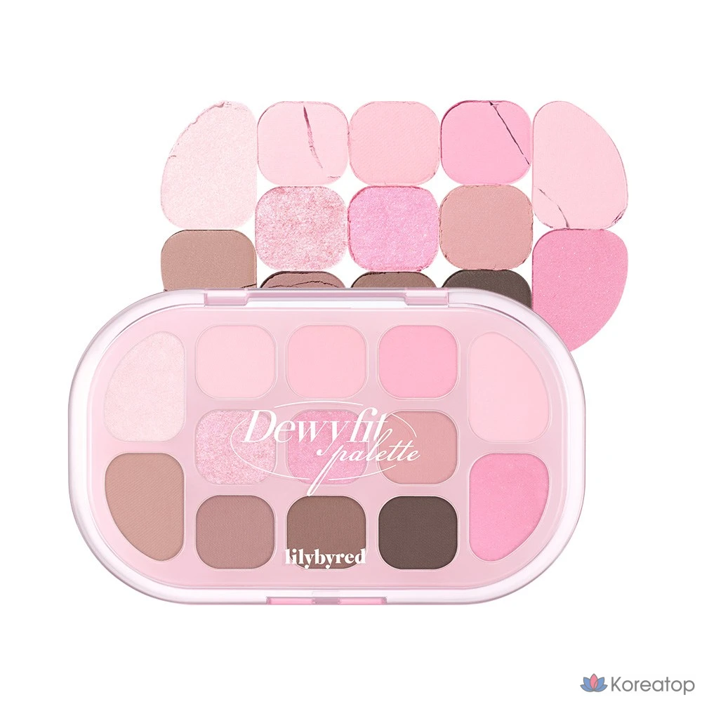 [Подлинный] ((Лилиевидный)) Палитра для макияжа Dewey Fit от Lilybyred, 06 "Медовый мяч", 1 шт