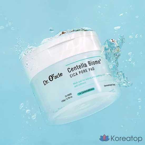 Dr. Oracle Centella Biome Cica подушечки, 135 г, 1 упаковка, 75 листов.