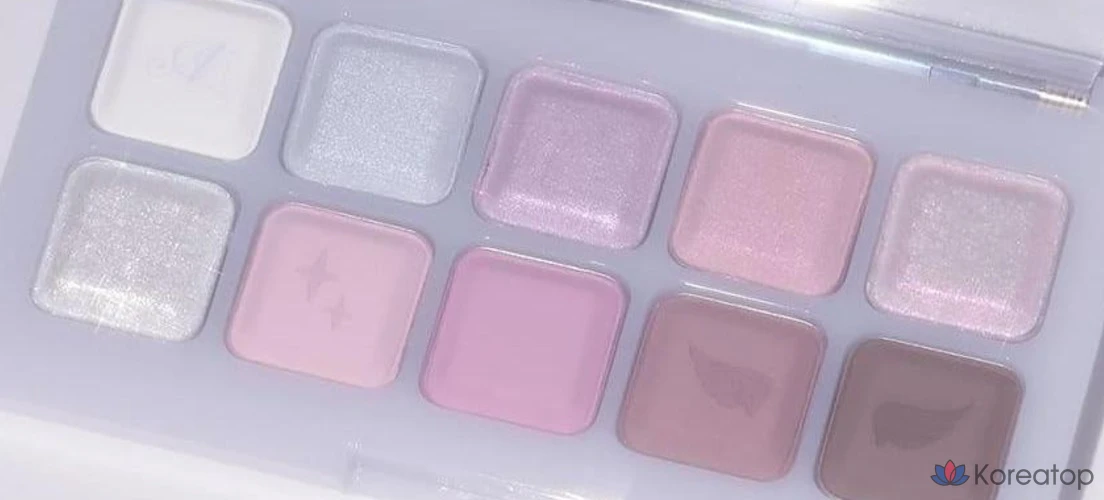 Палитра для век Lilybyred Mood Keyboard Eye Palette, оттенок 00 Angel Core, 1 шт., фото 4