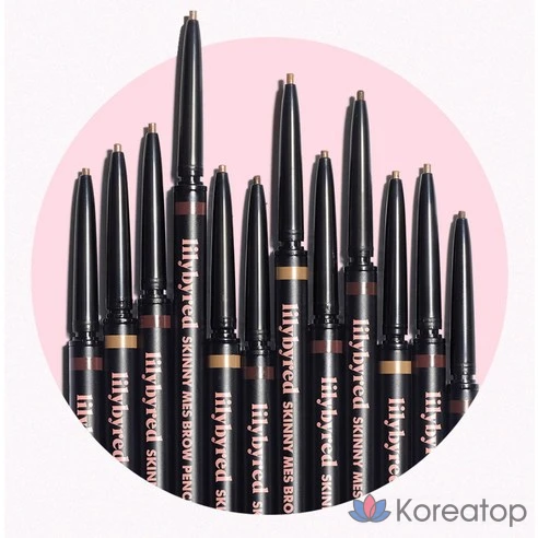 Тонкий карандаш для бровей Peripera Speedy Skinny Brow, оттенок 02 Dark Brown, 0,05 г