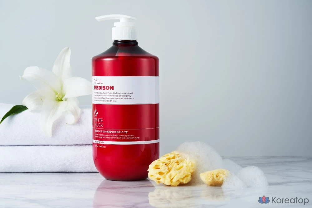 Гель для душа PAUL MEDISON Signature с ароматом детской присыпки, 1,077 л, 1 шт.