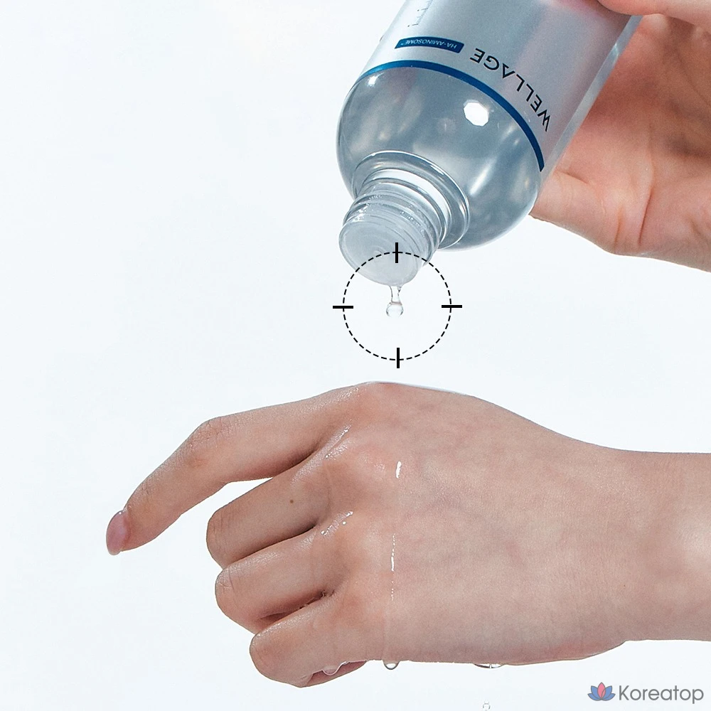 Тоник Wellage Real Hyaluronic 100, 200 мл, 1 шт., фото 6