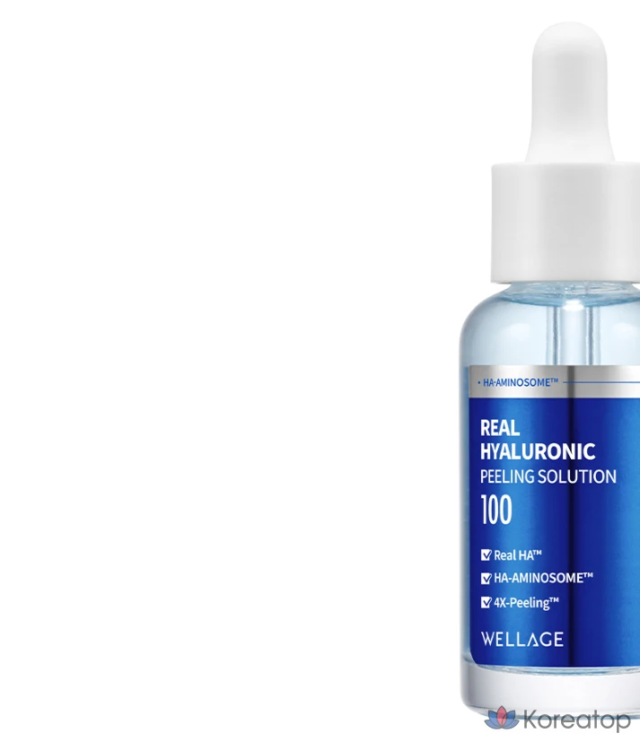 Пилинг-раствор Wellage Real с гиалуроновой кислотой, 30 мл, 1 шт.