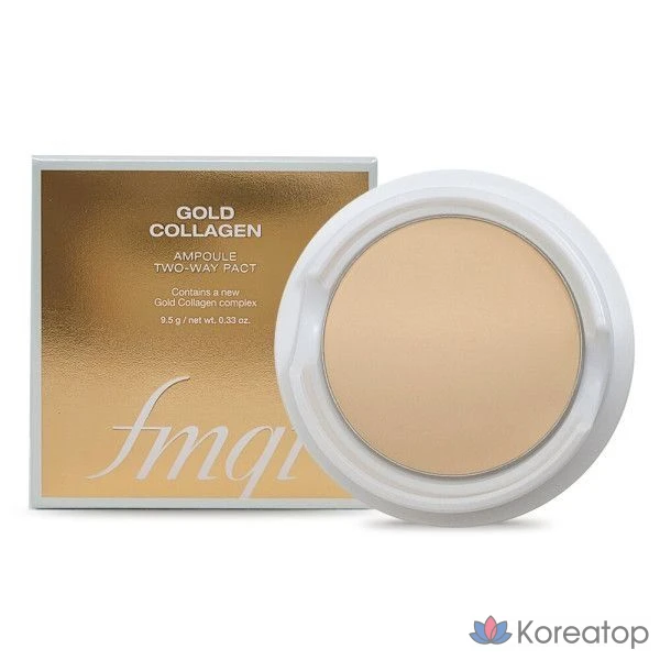 Сменный блок ампул The Face Shop FMGT Gold Collagen Ampoule Two-Way Pact - 203, 1 шт.