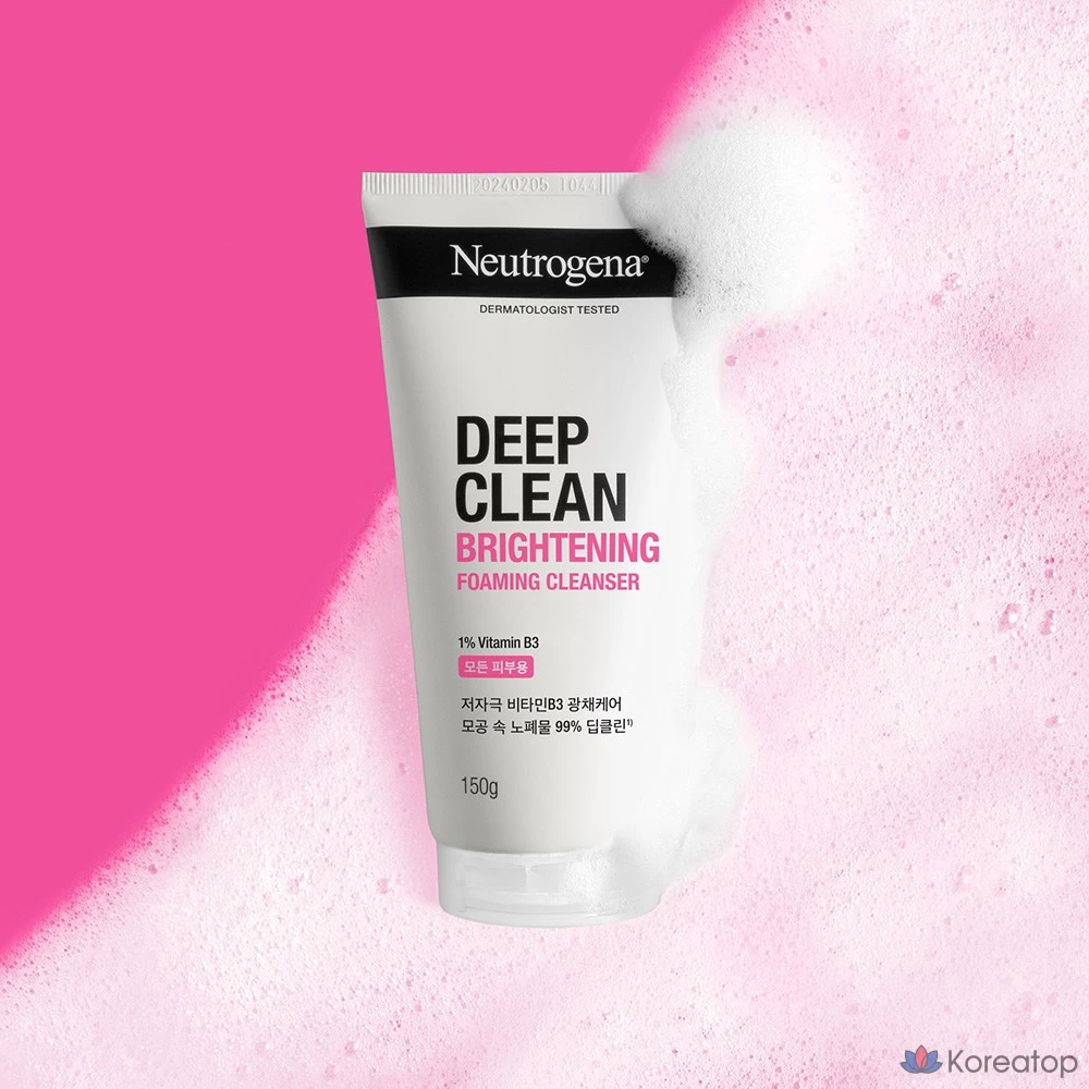Пенка для умывания Neutrogena Deep Clean Brightening Foaming Cleanser, 150 г, 1 шт.