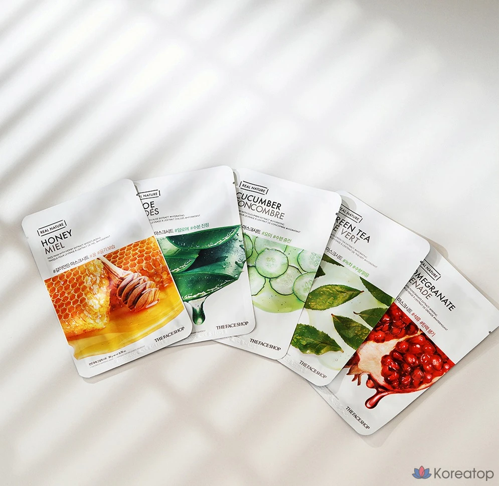 Тканевая маска для лица The Face Shop Real Nature Mask Sheet Honey, 10 шт., фото 3