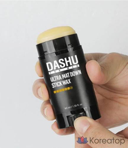 Восковая паста для волос DASHU For Men Premium Ultra Matte Down Stick Hair Wax, 40 мл, 1 шт.
