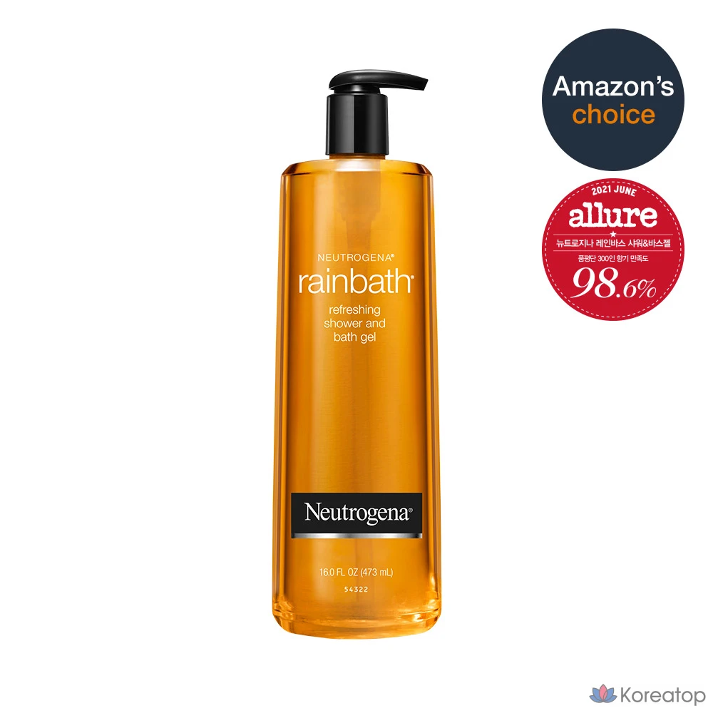 Гель для душа Neutrogena Rainbath с корицей и янтарем, 1 шт., 473 мл