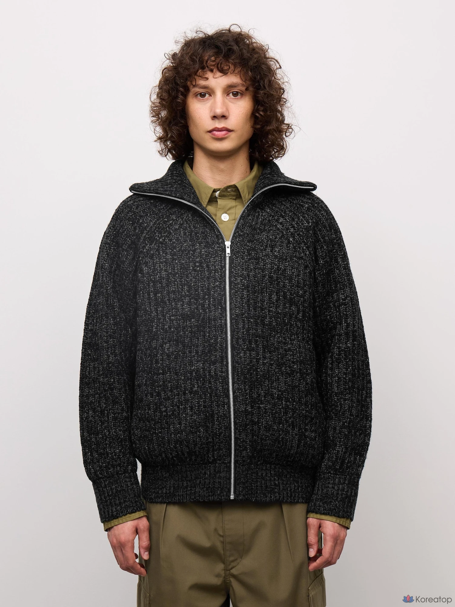 Кардиган Uniqlo Chunky Knit Full-Zip Jacket