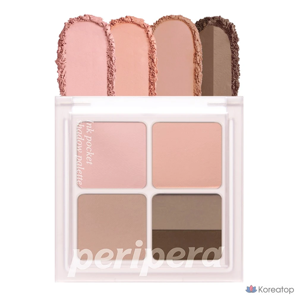 Тени для век Peripera Ink Pocket Shadow Palette 23AD, оттенок 11 Coral Wee Cherry Blossom Filter, 1 шт.