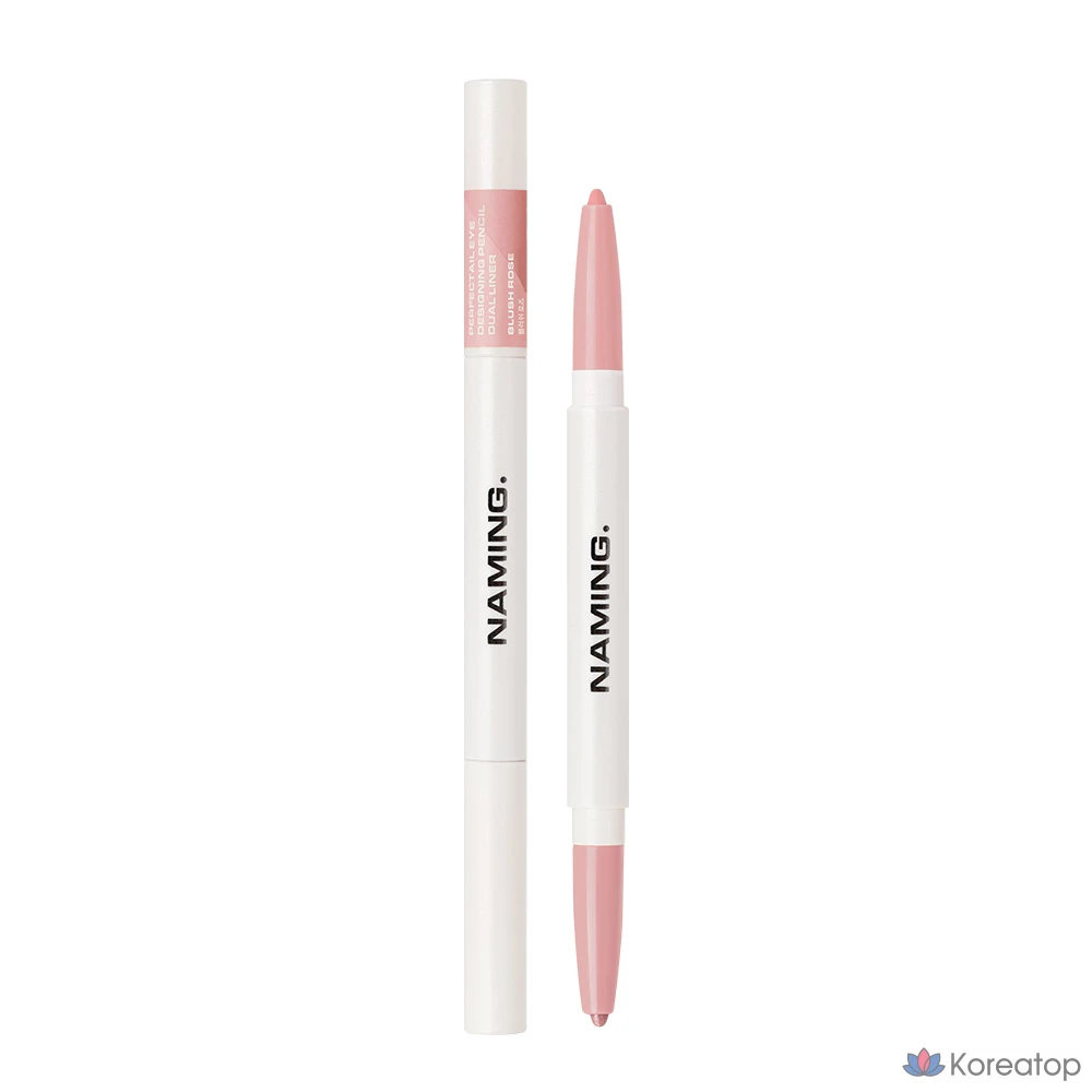 Дизайнерский карандаш для глаз Naming Perfect Tail Eye Dual Liner, 1шт, Румяна розовые