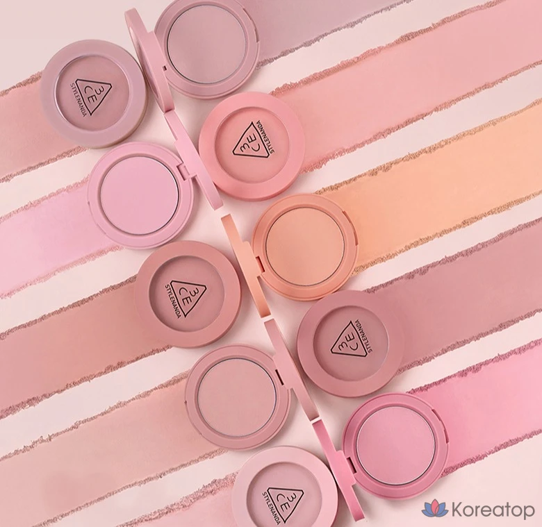 Румяна 3CE Face Blush, оттенок Curious Mauve, 5.5 г, 1 шт., фото 6