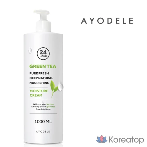 Увлажняющий крем AYODELE Green Tea Pure Fresh, 1 л, 1 шт.