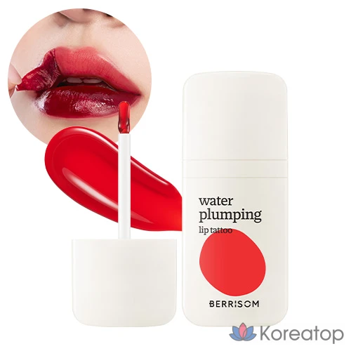 Набор тинтов для губ Berrisom Water Plumping Lip Tattoo Tint, 1 шт., 6 г, № 1, красный стержень.