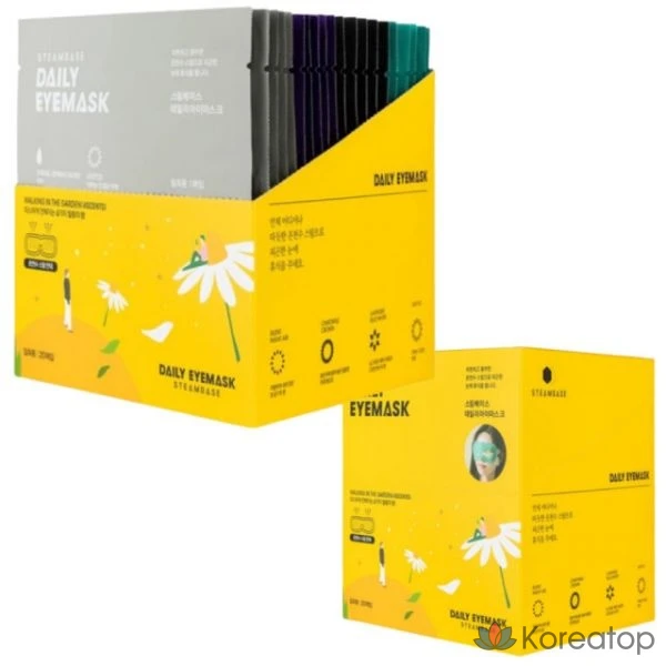 Маска для глаз Steambase Daily Eye Mask, 20 листов, 1 упаковка.