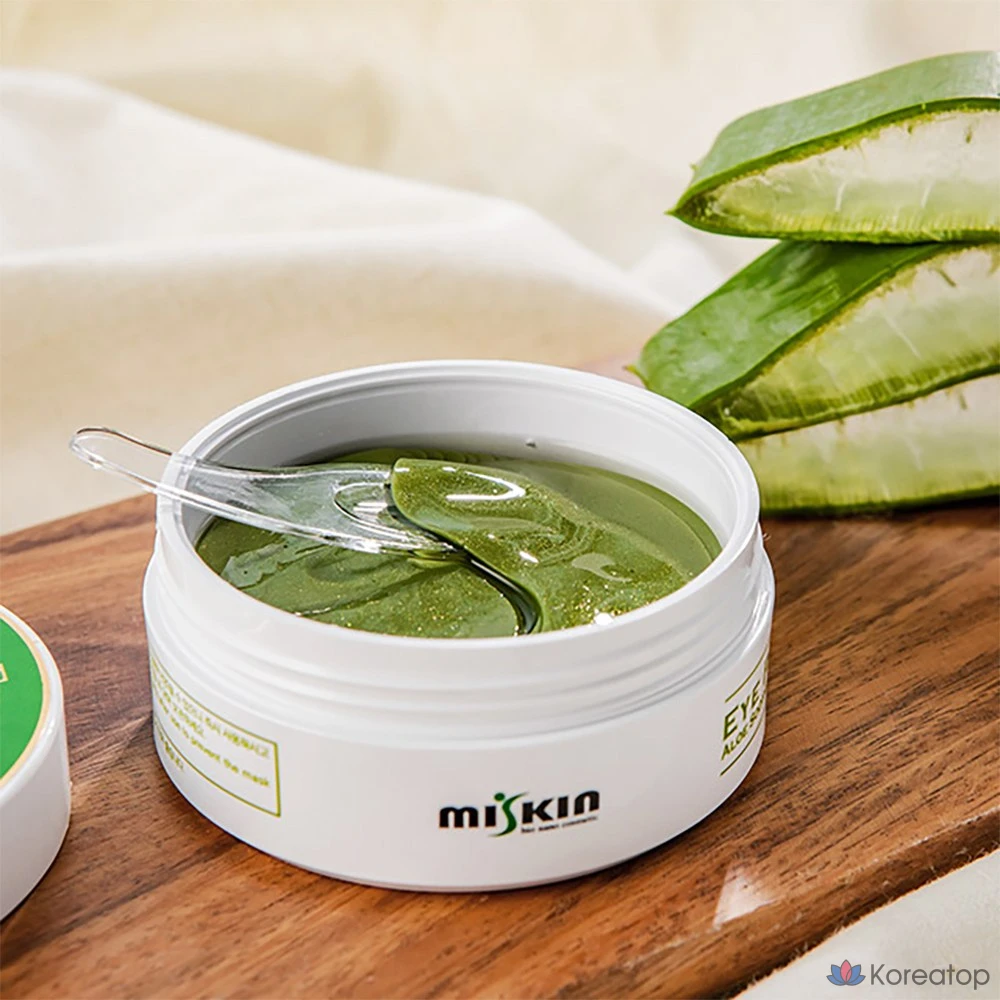 Охлаждающие патчи для глаз с алоэ вера, гидрогелевые, 1 упаковка, 60 штук.