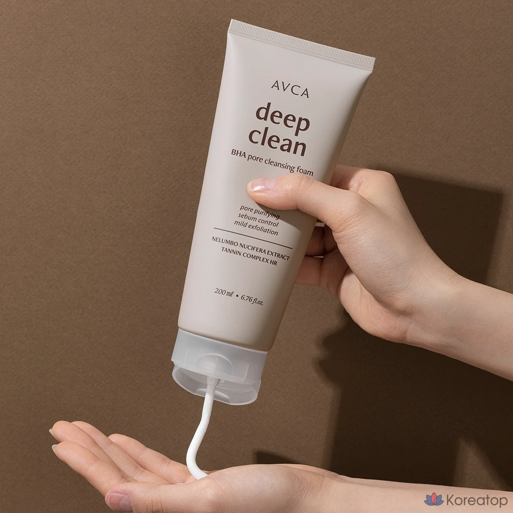 Очищающая пенка для лица AVCA Pore Deep Clean BHA, 200 мл, 1 шт.