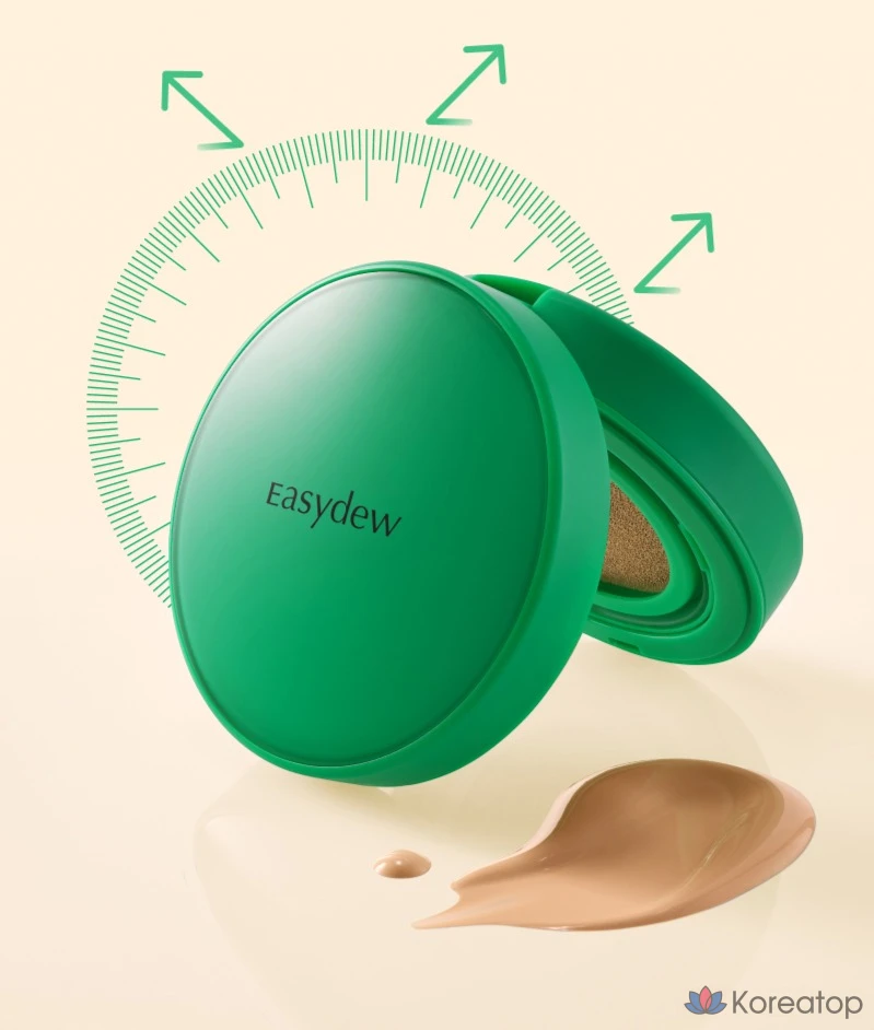 Кушон Easydew Mela B Toning Ampoule Cushion Puff, оттенок 23 Beige, 13 г, 1 шт., фото 6