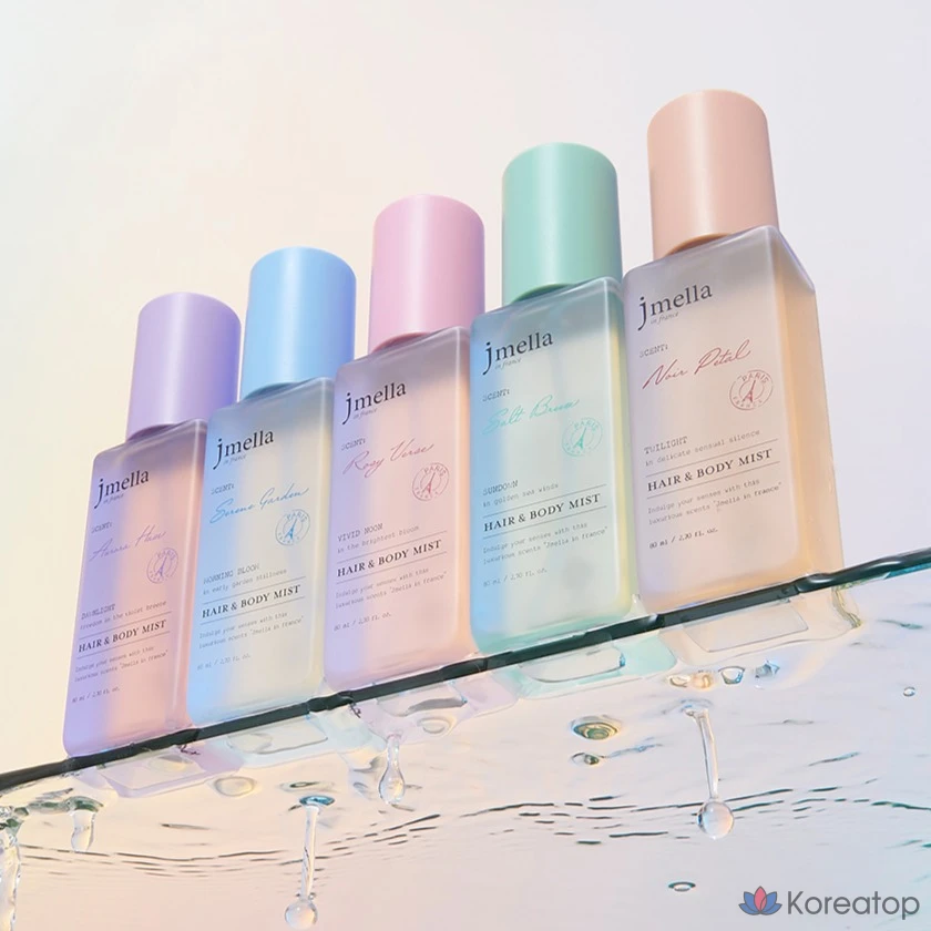 Парфюмированный спрей для волос и тела Jmella In France Serene Garden Perfume Hair &amp; Body Mist Floral Peony, 80 мл, 1 шт.
