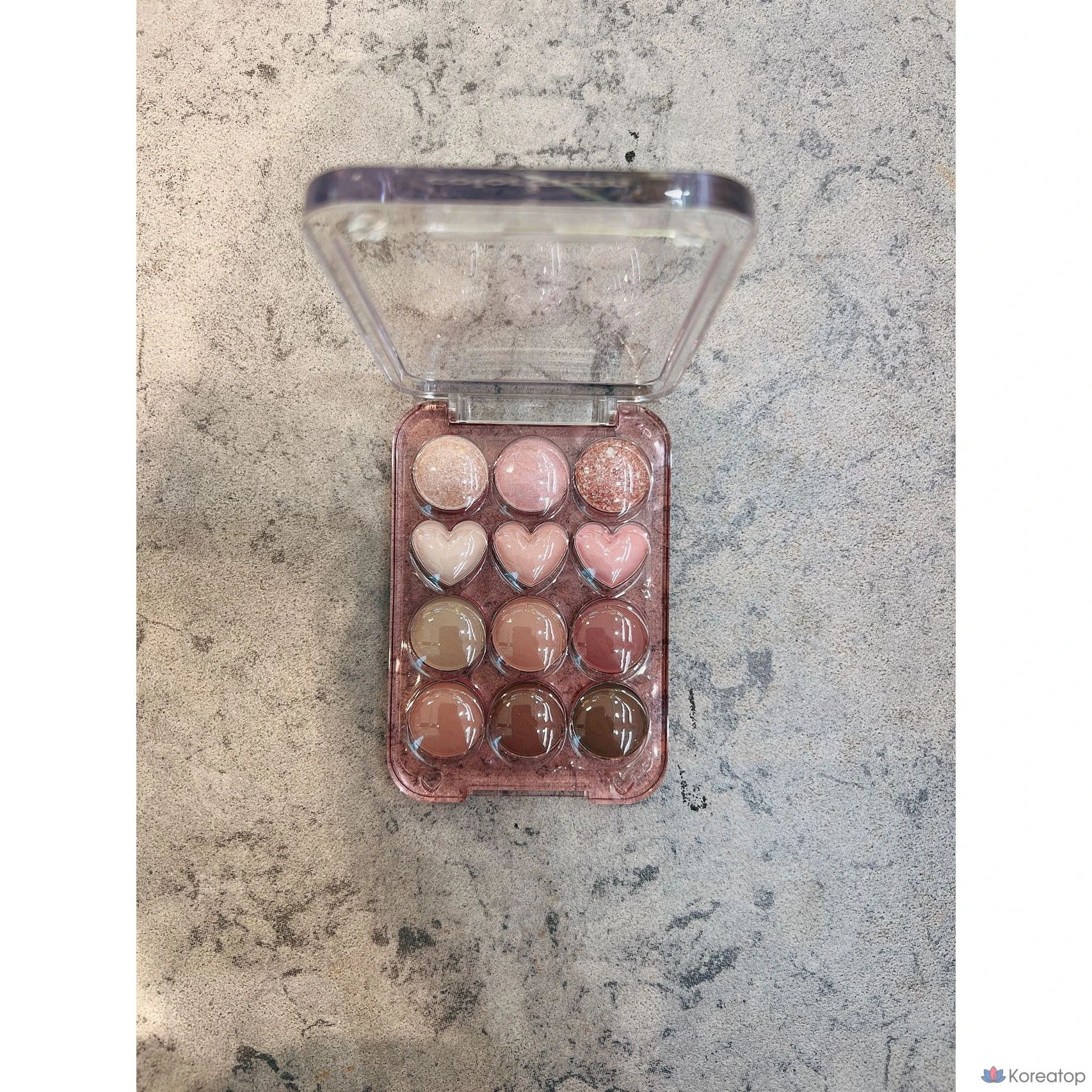 Палетка теней Colorgram, 12 цветов, 2 цвета, 04 Bomb Plus Cool, 1 шт., фото 5