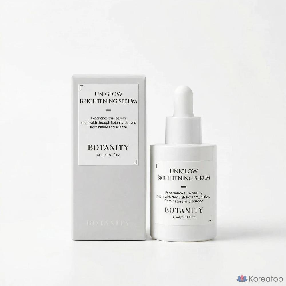 Осветляющая сыворотка BOTANITY Uniglow, ниацинамид, запатентованный отбеливающий ингредиент, для точечного ухода и устранения пятен, 1 шт., 30 мл