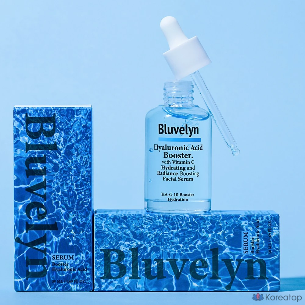 Blueblin 10 видов гиалуроновой кислоты, высококонцентрированная сыворотка-бустер 100 000 ppm, ампула, 1 шт., 50 мл