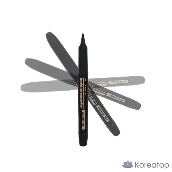 Стойкая подводка для глаз Prorance в форме кисточки, черная, 1 шт., фото 2