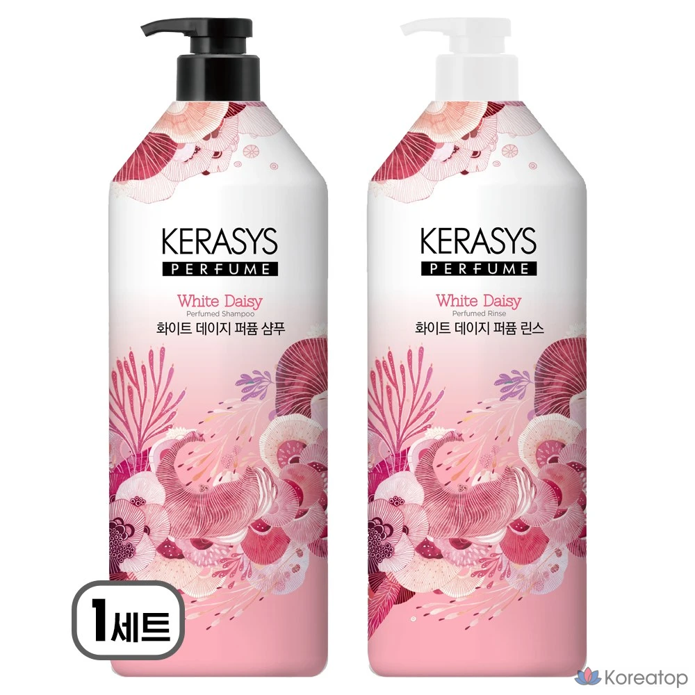 Набор KeraSys White Daisy Perfume: шампунь и ополаскиватель, 1 шт., 2 л.