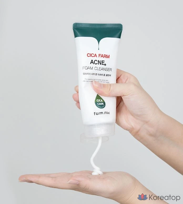 Пенка для умывания FarmStay Cica Farm Acne Foam Cleanser, 180 мл, 1 шт.