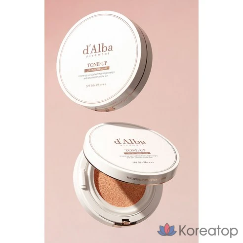 Солнцезащитный кушон для осветления тона d&#039;Alba Waterfull Tone-Up Sun Cushion SPF50+, 15 г