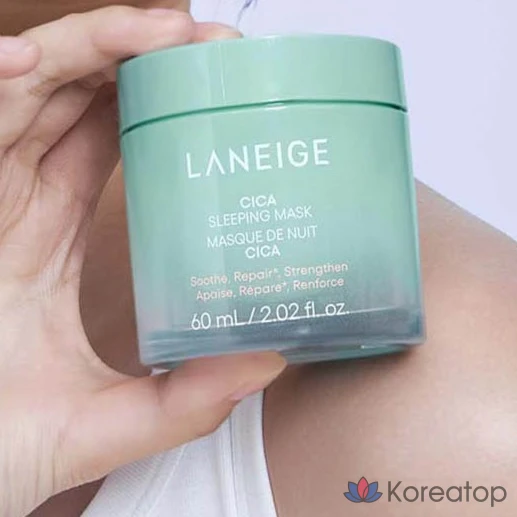 Ночная маска для лица Laneige Cica, 60 мл, 1 шт., фото 6