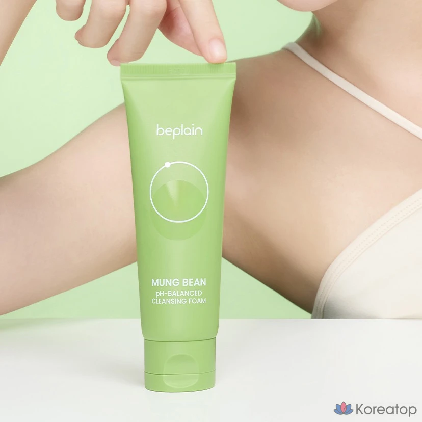 Очищающая пенка Beplain с мягкой кислотностью и экстрактом зеленой фасоли, 80 мл, 1 шт., фото 6