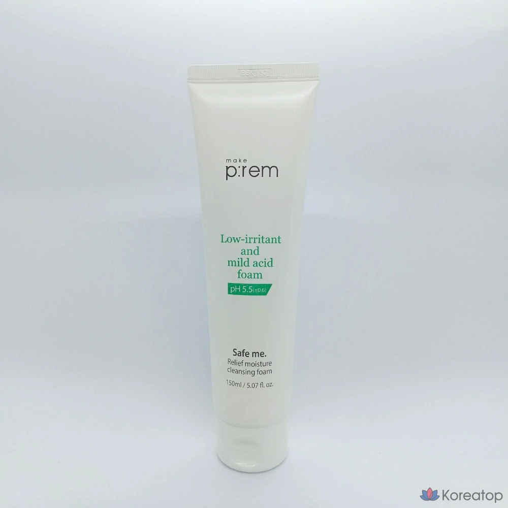 Очищающая пенка для лица MAKE P:REM Safe Me Relief Moisture, 150 мл, 1 шт.