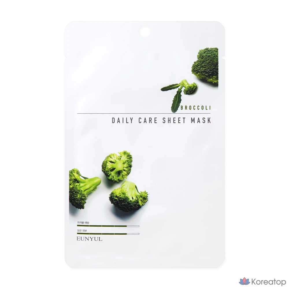 Тканевая маска для лица Eunyul Broccoli Daily Care, 1 упаковка, 30 листов, фото 2
