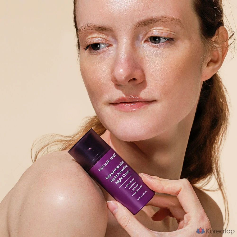 Ночной крем MOTHER MADE с бакучиолом, ретинолом и витамином А, гипоаллергенный укрепляющий крем, крем для глаз, 1 шт., 30 мл