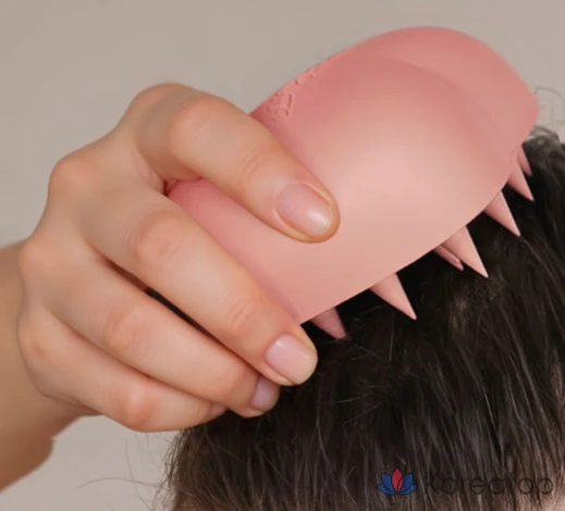 Расческа-щетка для волос ReFa Heart Brush for Scalp, оттенок Matte Rose, 1 шт., фото 6