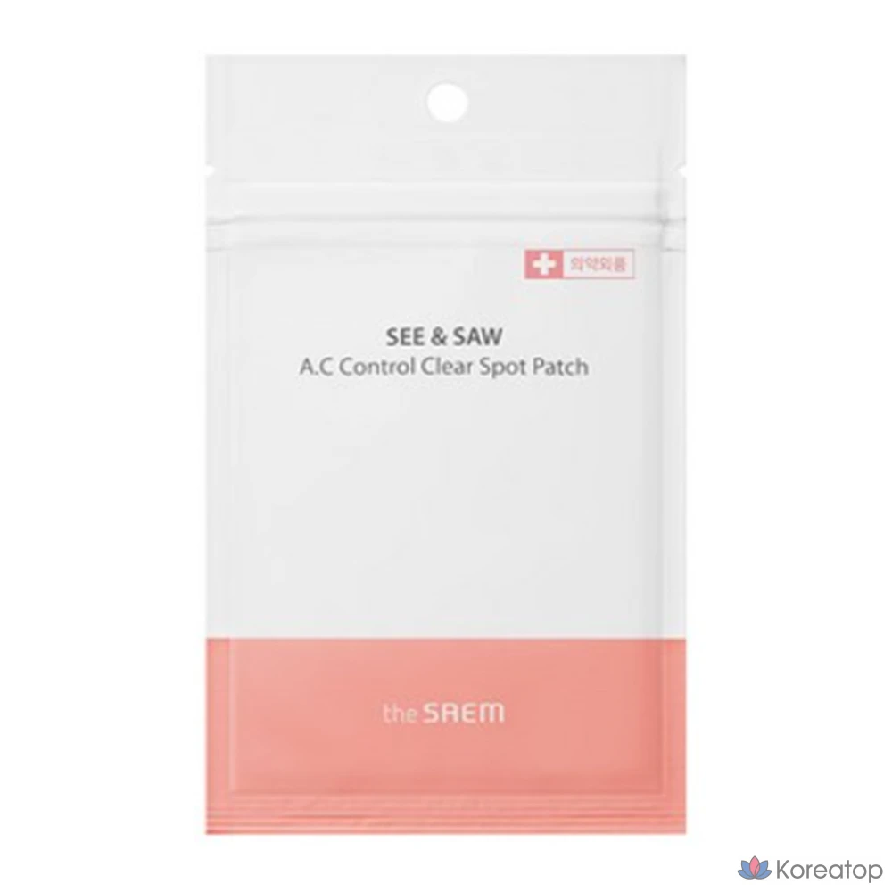 Набор из 4 прозрачных патчей The Saem C&S AC Control Clear Spot Patch 10 мм (12 шт.) + 12 мм (12 шт.).