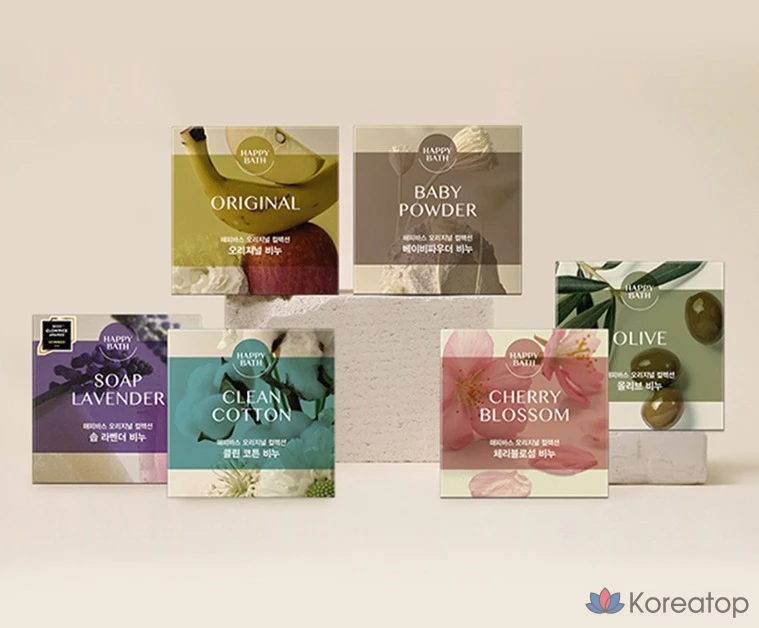 Мыло Happy Bath с оливковой эссенцией, 90 г, 1 упаковка