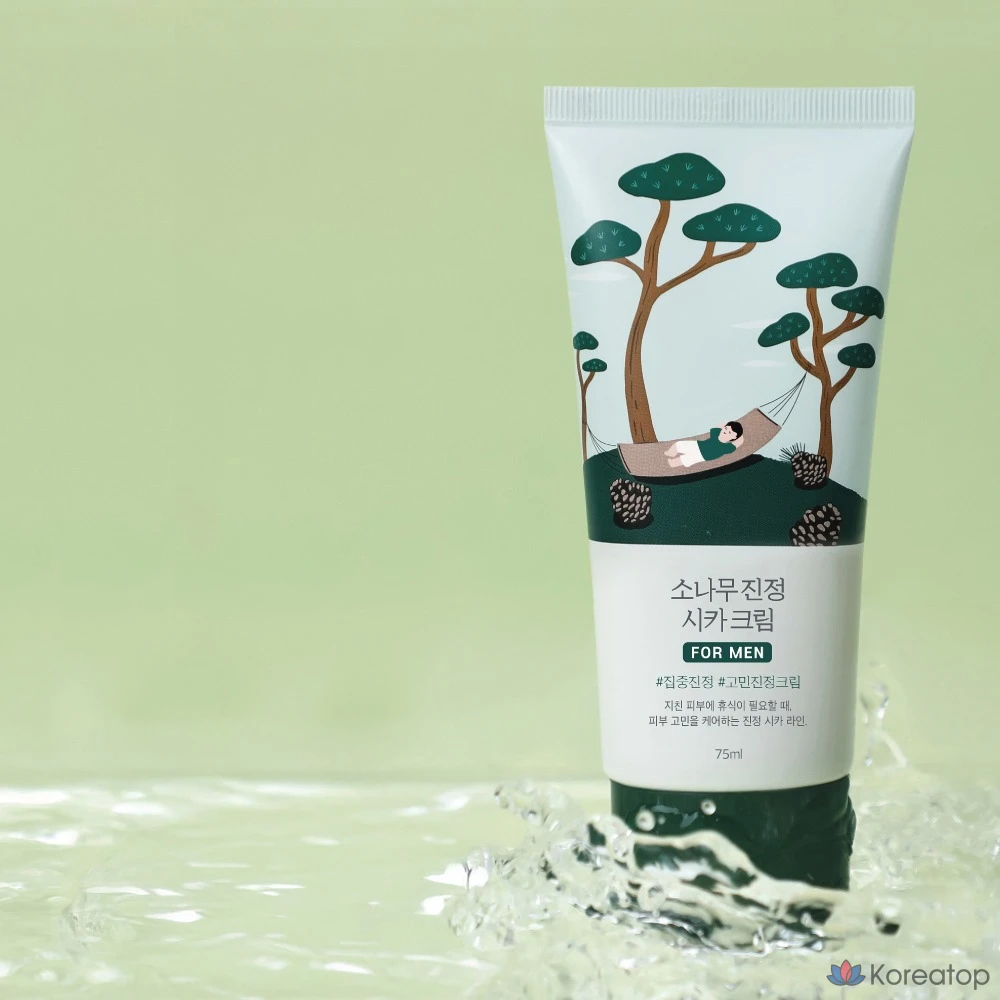 Успокаивающий крем Round Lab For Men Pine Tree Cica Cream, 75 мл, 1 шт.