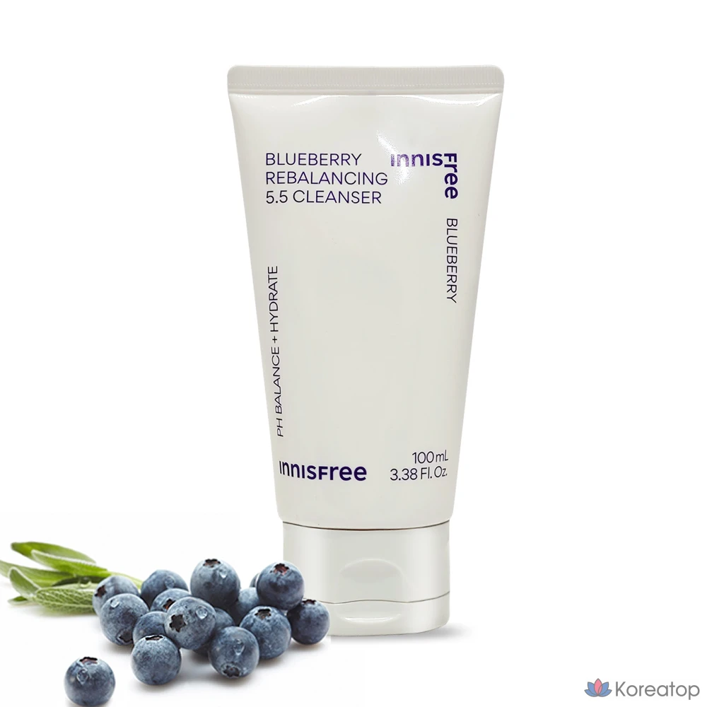 Очищающее средство Innisfree Blueberry Rebalancing 5.5, 100 мл, 1 шт.