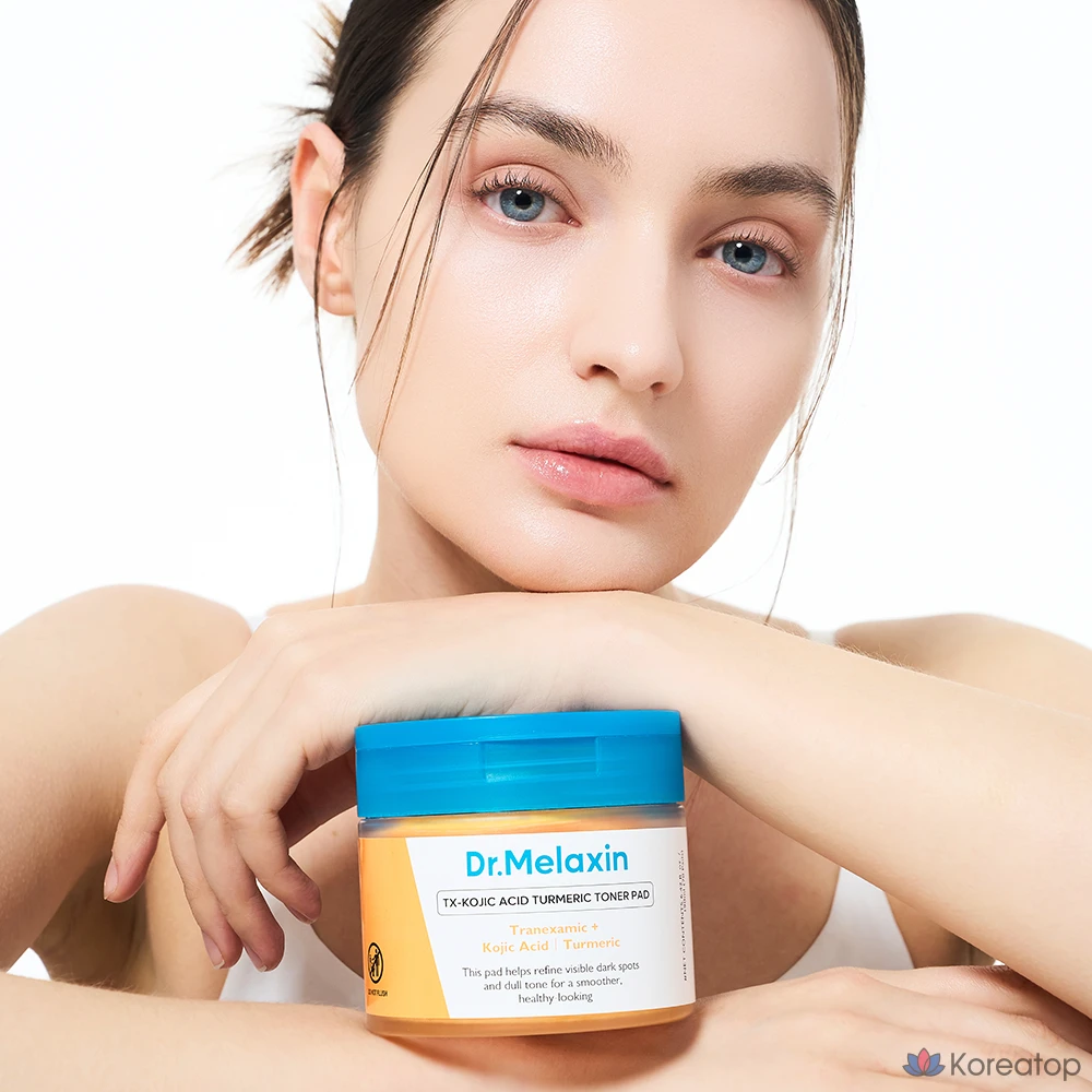 Тонизирующие подушечки для лица Dr.Melaxin Toner Skin Pad TX с койевой кислотой и куркумой, 1 шт., 70 листов.