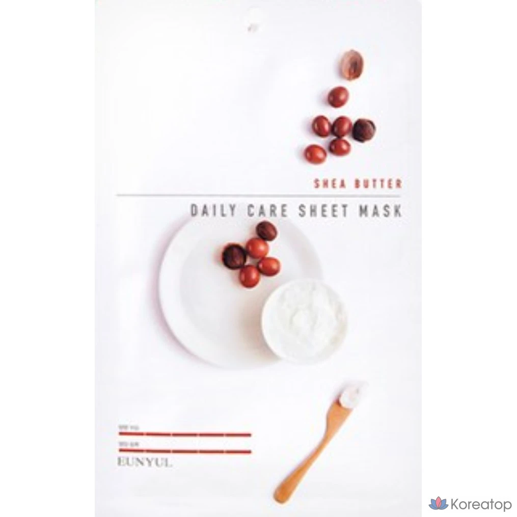 Тканевые маски для ежедневного ухода Eunyul с маслом ши, упаковка из 10 штук, 3 упаковки