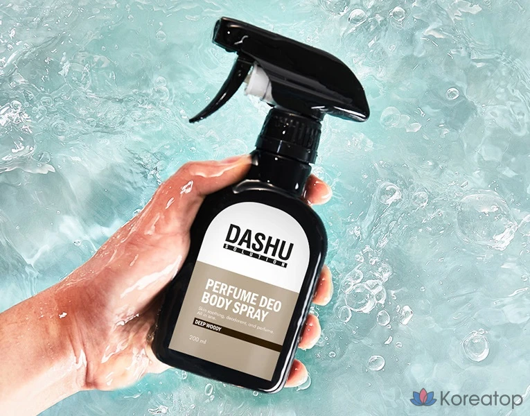 Парфюмерный дезодорант-спрей для тела DASHU Solution с глубоким древесным ароматом, 200 мл, 1 шт.