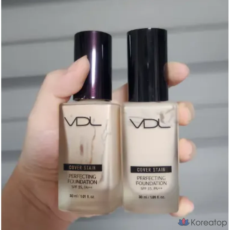 Тональная основа VDL VDIEL Cover Stain Perfecting, 30 мл, 1 штука, V03 (Желтый тон № 23), фото 2