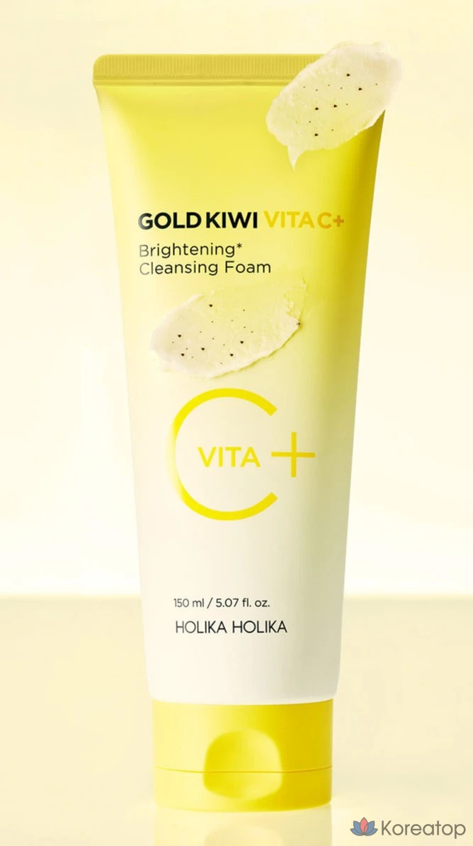 Holika Holika Gold Kiwi Vita C+ Осветляющая очищающая пенка, 1 шт., 150 мл