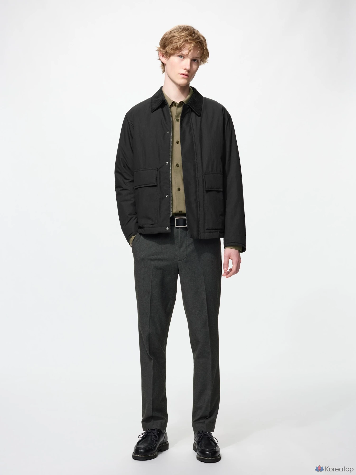 Брюки Uniqlo Warm Smart Pants, гленчек, длина 76 см