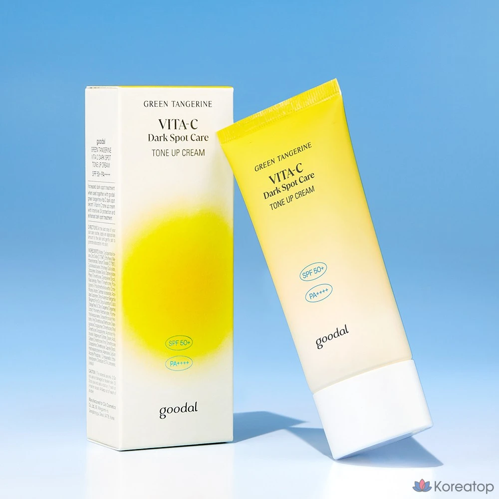 Крем для выравнивания тона кожи Goodal Green Tangerine Vita C Blemish Tone-Up Cream SPF50+ PA++++, 50 мл, 1 шт., фото 2