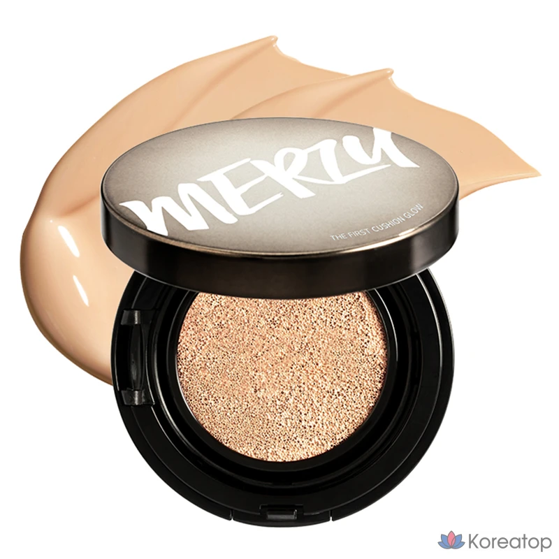 Тональный кушон MERZY The First Glow, 13 г, оттенок 23N Sand, 1 шт.