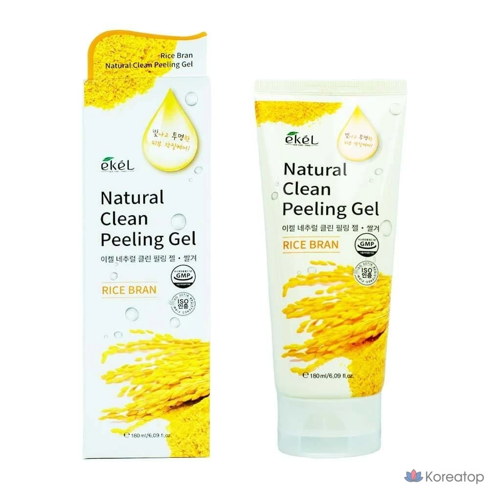 Отшелушивающий гель Keratin Ikel Natural Clean с рисовыми отрубями, 180 мл, 1 шт., фото 3