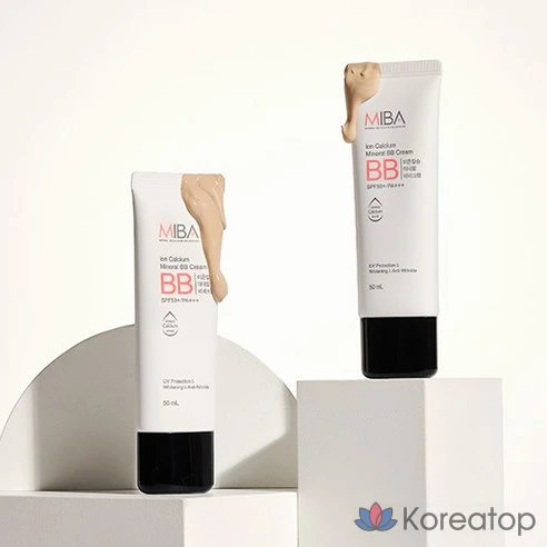 Минеральный BB крем с ионами кальция и SPF50+ Miba
